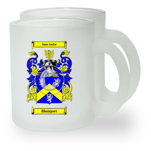 Blanquet Pair of Frosted Glass Mugs