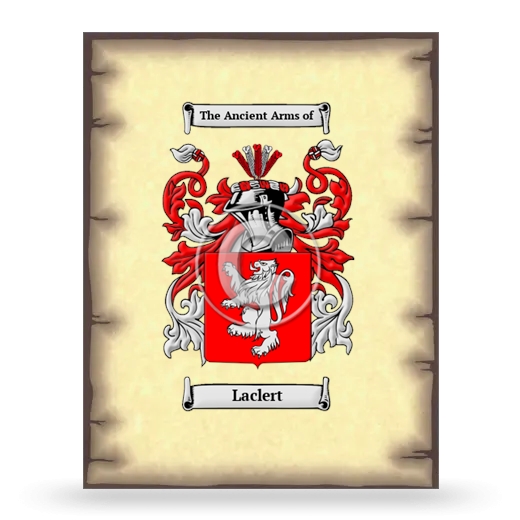 Laclert Coat of Arms Print