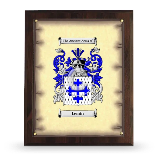 Lemin Coat of Arms Plaque