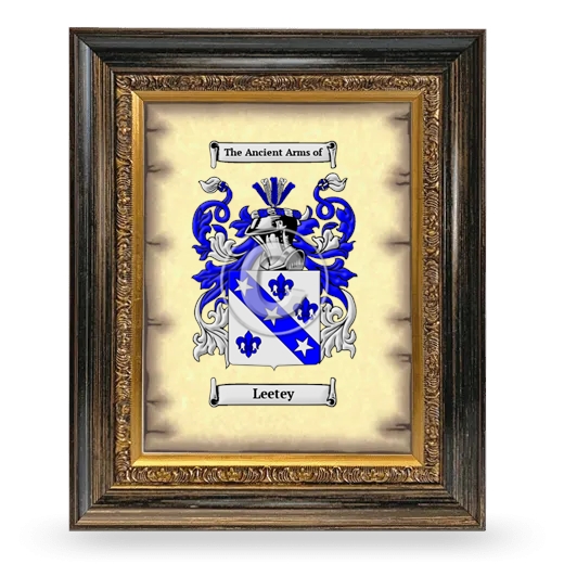 Leetey Coat of Arms Framed - Heirloom