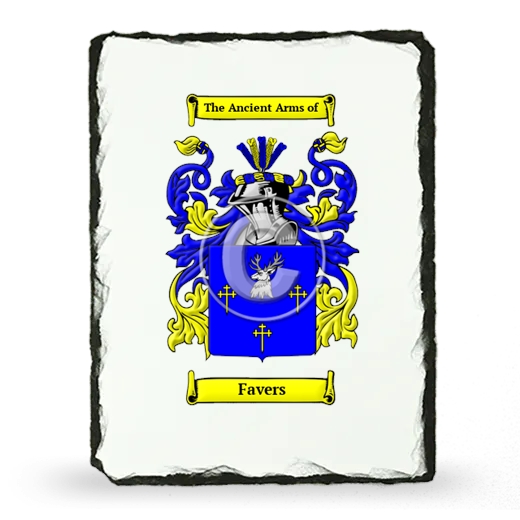 Favers Coat of Arms Slate