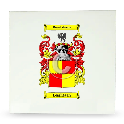 Leightaen Large Ceramic Tile with Coat of Arms