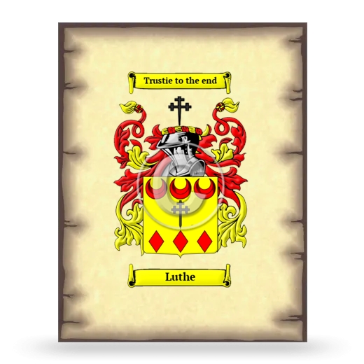 Luthe Coat of Arms Print