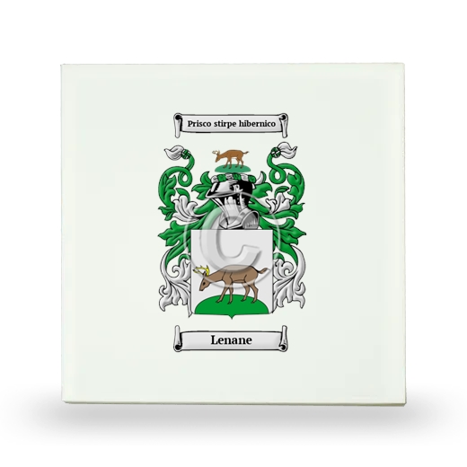 Lenane Small Ceramic Tile with Coat of Arms