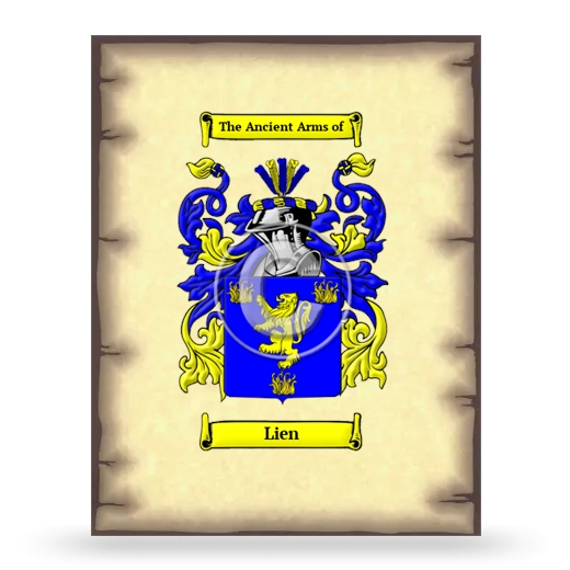 Lien Coat of Arms Print