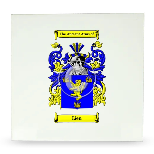 Lien Large Ceramic Tile with Coat of Arms