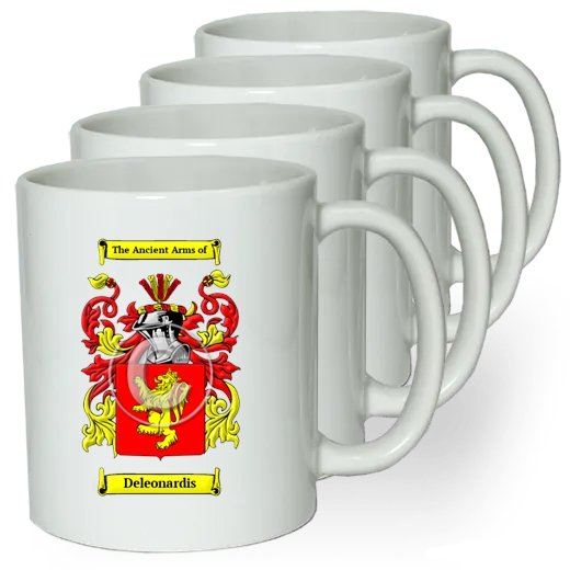 Deleonardis Coffee mugs (set of four)