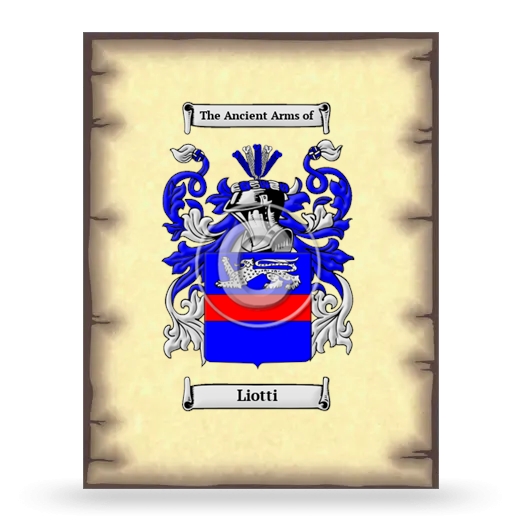 Liotti Coat of Arms Print