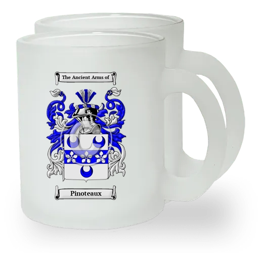 Pinoteaux Pair of Frosted Glass Mugs