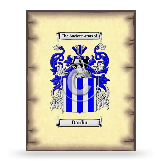 Dardin Coat of Arms Print