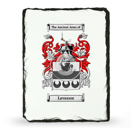 Lavassor Coat of Arms Slate