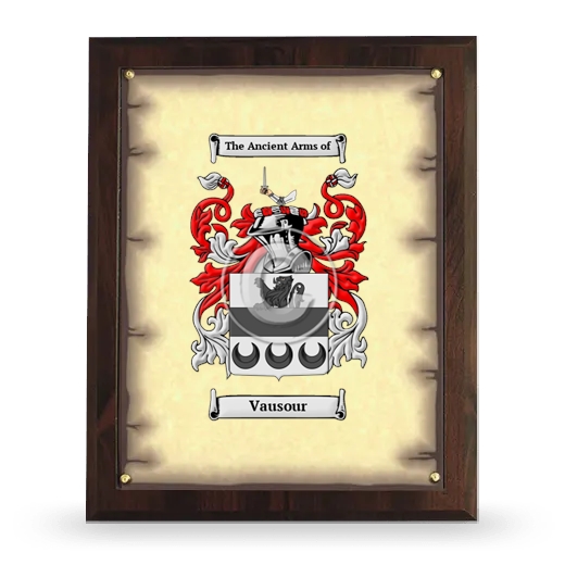 Vausour Coat of Arms Plaque