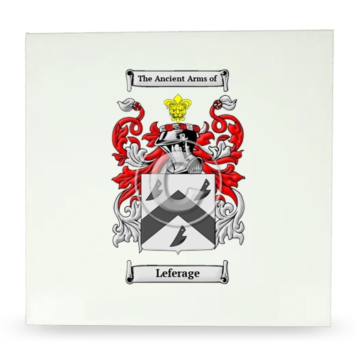 Leferage Large Ceramic Tile with Coat of Arms