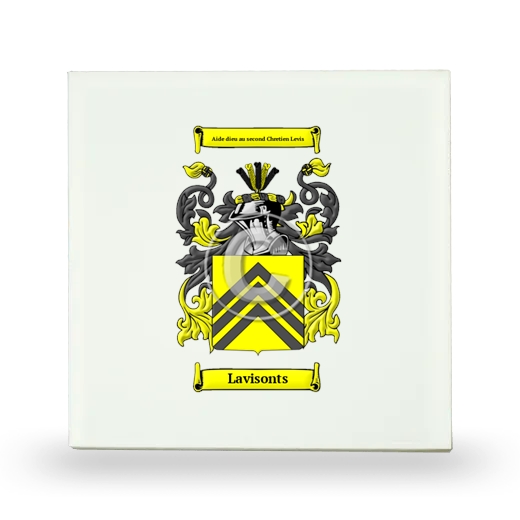 Lavisonts Small Ceramic Tile with Coat of Arms