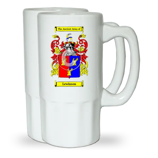 Lewinson Pair of Beer Steins