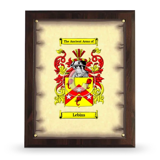Lebins Coat of Arms Plaque