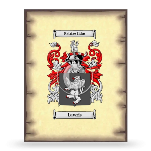 Lawris Coat of Arms Print