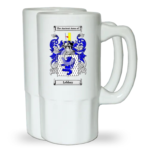 Lebbay Pair of Beer Steins