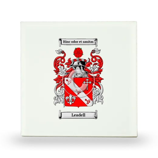 Leadell Small Ceramic Tile with Coat of Arms