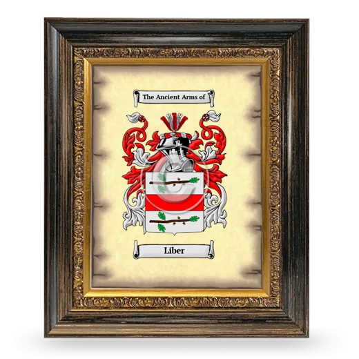 Liber Coat of Arms Framed - Heirloom