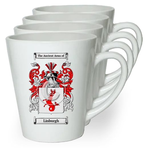 Linburgh Set of 4 Latte Mugs