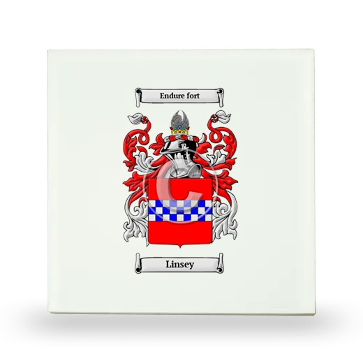 Linsey Small Ceramic Tile with Coat of Arms