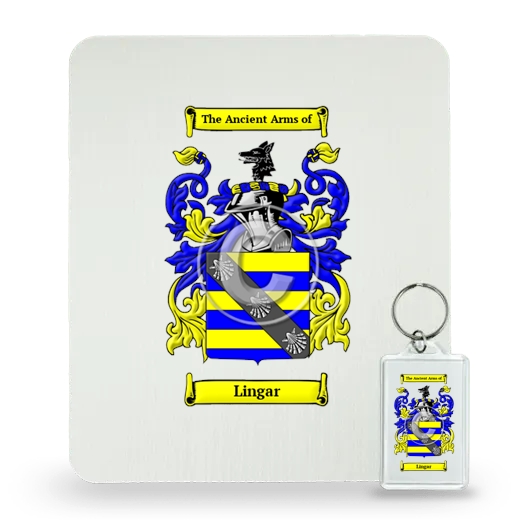 Lingar Mouse Pad and Keychain Combo Package