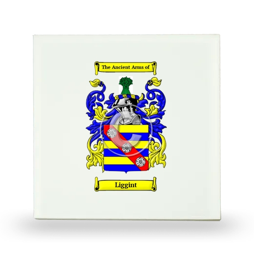 Liggint Small Ceramic Tile with Coat of Arms