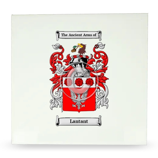 Lantant Large Ceramic Tile with Coat of Arms