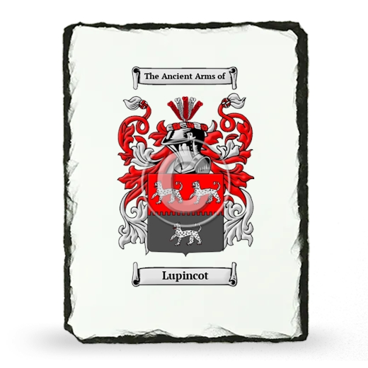 Lupincot Coat of Arms Slate