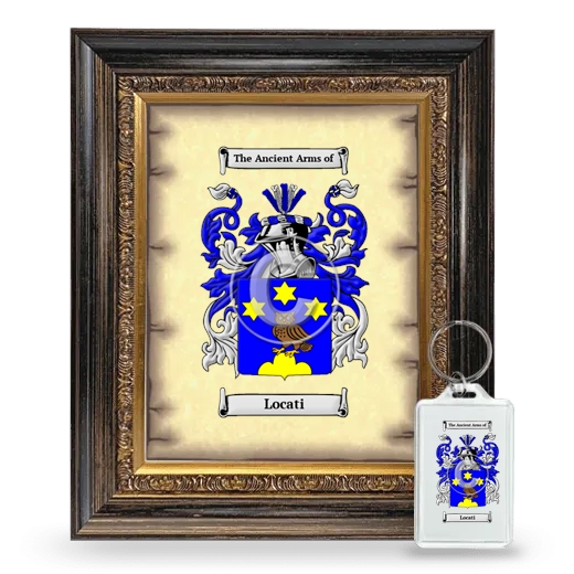 Locati Framed Coat of Arms and Keychain - Heirloom