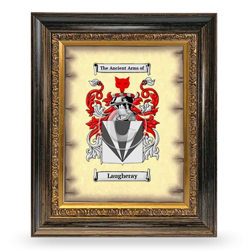 Laugheray Coat of Arms Framed - Heirloom