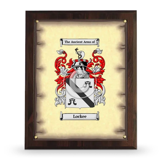 Lockee Coat of Arms Plaque