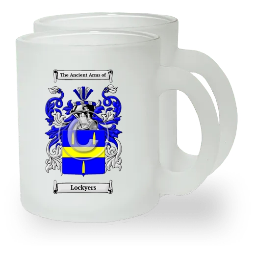 Lockyers Pair of Frosted Glass Mugs