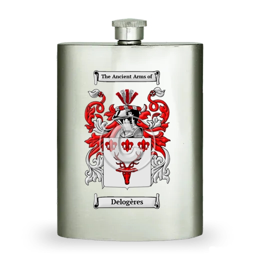 Delogères Stainless Steel Hip Flask