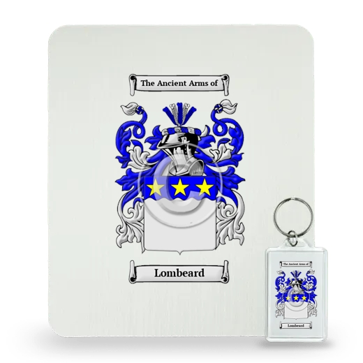 Lombeard Mouse Pad and Keychain Combo Package