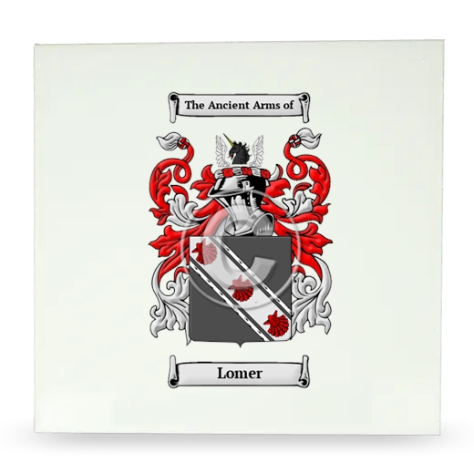 Lomer Large Ceramic Tile with Coat of Arms