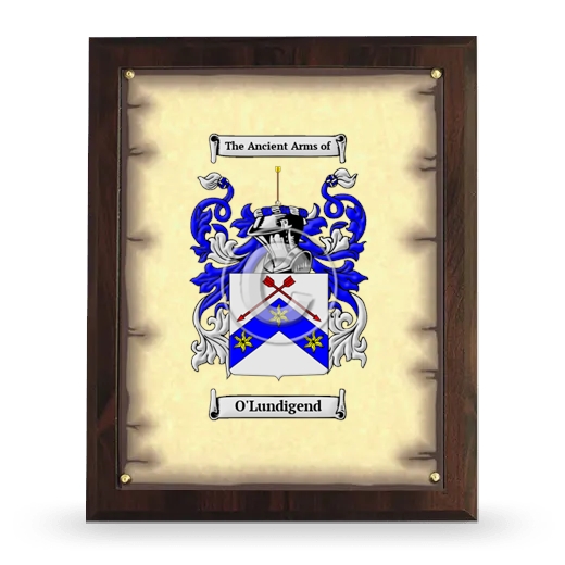 O'Lundigend Coat of Arms Plaque