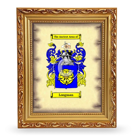 Longman Coat of Arms Framed - Gold