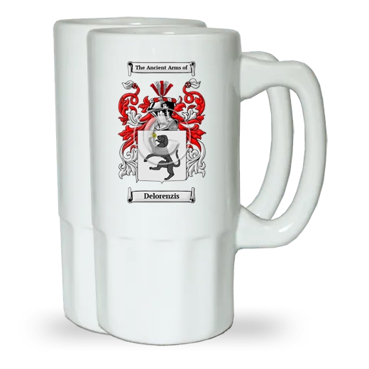 Delorenzis Pair of Beer Steins