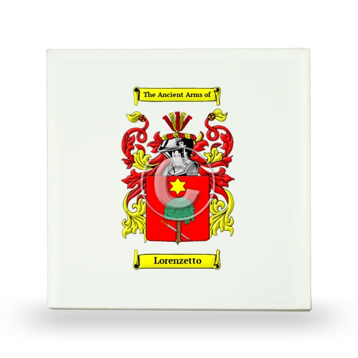 Lorenzetto Small Ceramic Tile with Coat of Arms