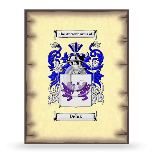 Deluz Coat of Arms Print