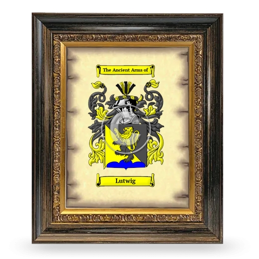 Lutwig Coat of Arms Framed - Heirloom