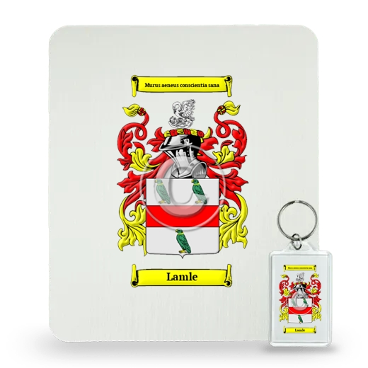 Lamle Mouse Pad and Keychain Combo Package