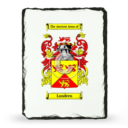 Lundeen Coat of Arms Slate