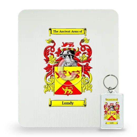 Lundy Mouse Pad and Keychain Combo Package