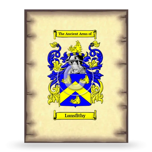 Lunsfithy Coat of Arms Print