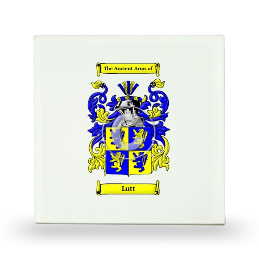Lutt Small Ceramic Tile with Coat of Arms