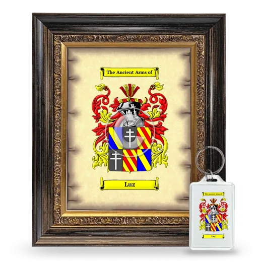 Luz Framed Coat of Arms and Keychain - Heirloom
