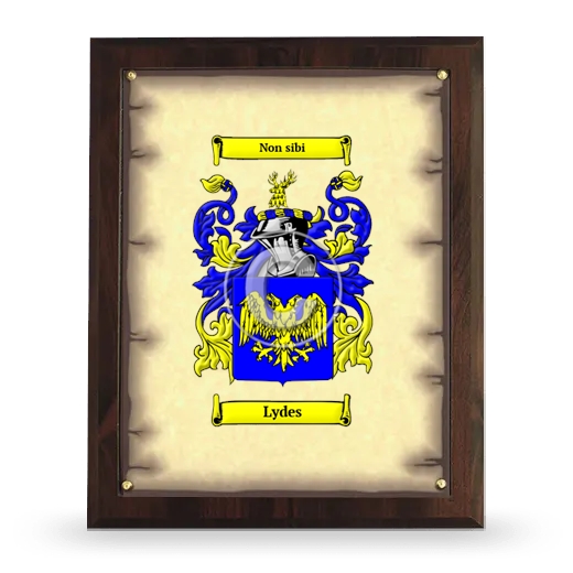 Lydes Coat of Arms Plaque